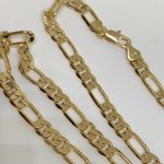Gold tone metal chain necklace length 22” width 6mm , new condition Photo 1