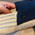 Toms Navy and White Espadrille Flats Photo 4