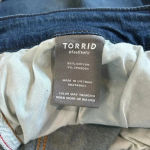 Torrid NWT  5 Inch Vintage Stretch High Rise Jean Shorts Button Fly Dark Wash 26 Photo 5