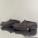 Unionbay Vintage 90s Y2K Brown Faux Leather Platform Chunky Heel Slip On Loafers Photo 7