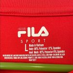 FILA Sport Red Moisture Wicking Long Sleeve Active Wear T-Shirt Large Photo 2