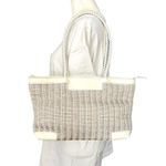 FALOR white/beige basketweave leather bag, made in Italy Photo 1