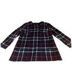 Talbots BLUE, RED & WHITE WOOL BLEND "DOUBLE FACE PLAID TOPPER "JACKET (M) Photo 7