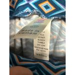 LuLaRoe Tall & Curvy Leggings TC Orange Blue Diamond Burst Eye Geometric Photo 4