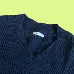 ZARA  navy blue wool blend sweater 🔥 Photo 1