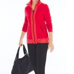 Chico's Chico’s Zenergy size L Becca fabric mix jacket in Berry Photo 1