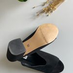 Steve Madden Chance  black suede block heel slides sandals Photo 6