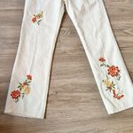 Reformation  Cynthia High Rise Straight Jeans Flora Embroidery Size 24 NWT Photo 5