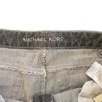 Michael Kors  size 8 jeans silver gray zipper pockets skinny Photo 6