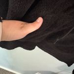 PINK - Victoria's Secret  Black Teddy Fleece Half Zip Pullover Hoodie / Jacket Size Medium Photo 1