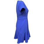 Bar III Cobalt Blue Fit & Flare V-Neck Dress NWT Size 2 Y2K 90s Style Photo 1