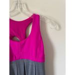 Lululemon  Padded Elastic Waist Loose Tank Top Pink Gray Size 4 Photo 2