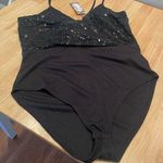 Boohoo Brand Black Sequin Body Suit, $24, Size 14, B50 Photo 0