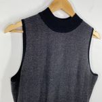 EXPRESS  Grey Black Knit Mock Neck Sleeveless Sheath Dress Women's Size XLarge XL Photo 4
