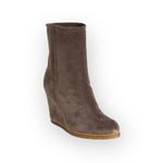 Stuart Weitzman new  𖦹 Bootscout Wedge Heel Ankle Boot 𖦹 Dark Taupe Suede 𖦹 10 Photo 1