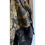 River Island Synthetic Petite Black And Gold Jacquard Skater Dress size 10 NWOT Photo 8