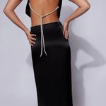 Meshki SOLD OUT Christie Diamante Rope Cowl Neck Top - Black Photo 2