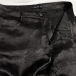 LIONESS NEW St Germain Pants Satin Black Floral High Rise Straight Leg Medium Photo 10