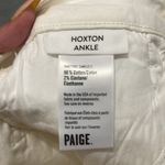 Paige 💙NEW Hoxton Ankle High Rise Skinny in Ivory Photo 6
