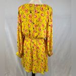 Halogen  yellow garden party floral belted chiffon dress size XL Photo 5