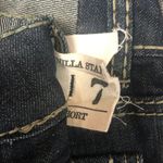 Vanilla Star Jeans Vanilla Star Womens Denim Short Size 7 Cuffed Hem Embroidered Western Rodeo Photo 2