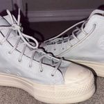 Converse LIMITED EDITION: Baby blue leather platform  “moon bathe” Photo 5