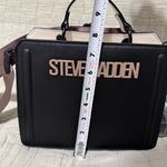Steve Madden Bevelync Black Multi Convertible Crossbody Satchel Bag Photo 13