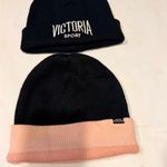 Victoria's Secret  Sport Black and Pink Beanie Set Photo 2