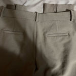 ZARA  Pleated Tailored Straight Leg Pants Khaki Green Photo 3