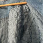 Blair Y2K  Denim Quilted Jacket Embroidered Floral Western Puff Large Photo 7