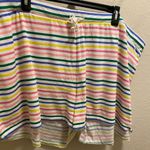 J. Crew Factory Multicolor Striped Pajama Shorts Size 3X Pink Photo 5