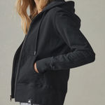 American Giant Womens Black Cotton Full Zip Hoodie Sweatshirt Size S Photo 0