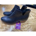 Kork-Ease  Skye Bootie Women's 10M Black Leather Back Zip Cuban Heel Ankle Boots Photo 1