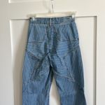 Revice Denim  Women's 26 Railroad Stripe Venus Flare Jeans Light Wash Star Back Photo 4