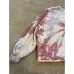 Hippie Rose  Purple Tie Dye Cropped Scoop Neck Sweatshirt XL Photo 6