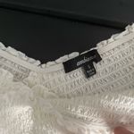 Ambiance Apparel  White Stretch Crop Top, Small Photo 2