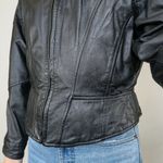 wilson's leather Vintage 90s  Black Leather Bomber Jacket Photo 7