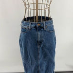 J.Crew Denim Jean Straight Pencil Skirt Size 4 99% Cotton Photo 0
