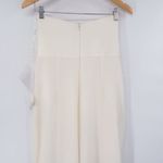 Dessy Collection Strapless Notch Crepe Jumpsuit Ivory White 3066 Wide Leg 10 Photo 8