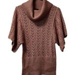 Talbots  Sweater Women Size Small Cowl Neck Short Sleeve Open Knit Cotton Classic Photo 0