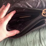 Francesca’s Black Crossbody Purse Gray Photo 3