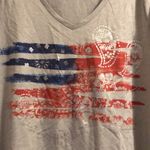 st. john's bay  Gray American Flag Americana Short Sleeve Shirt Photo 2