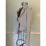 Anthropologie  Cartonnier stripe blazer - XS White Black Jacket Button Front Photo 3