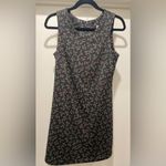 VTG 90s VOLTAGE Black & Pink Mini Floral Print Sleeveless Shift Dress Photo 5