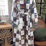 Sézane NWT  Loisa Patchwork Button Up Belted Maxi Dress Photo 0