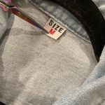 NWT New Collection Size M Light Wash Cotton Stretch Distressed Denim Jean Jacket Blue Size M Photo 10