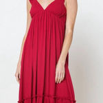 Shop Neighbor Red Summer Midi‎ Dress Small Photo 0