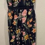 Francesca's MI AMI Navy Blue Floral Jumpsuit Photo 0