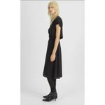 Isabel Marant  Étoile West Asymmetrical Hem Dress Size 40 Black Midi Photo 1