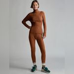 Varley  Mocado Sweater Knit Brown Set Photo 1